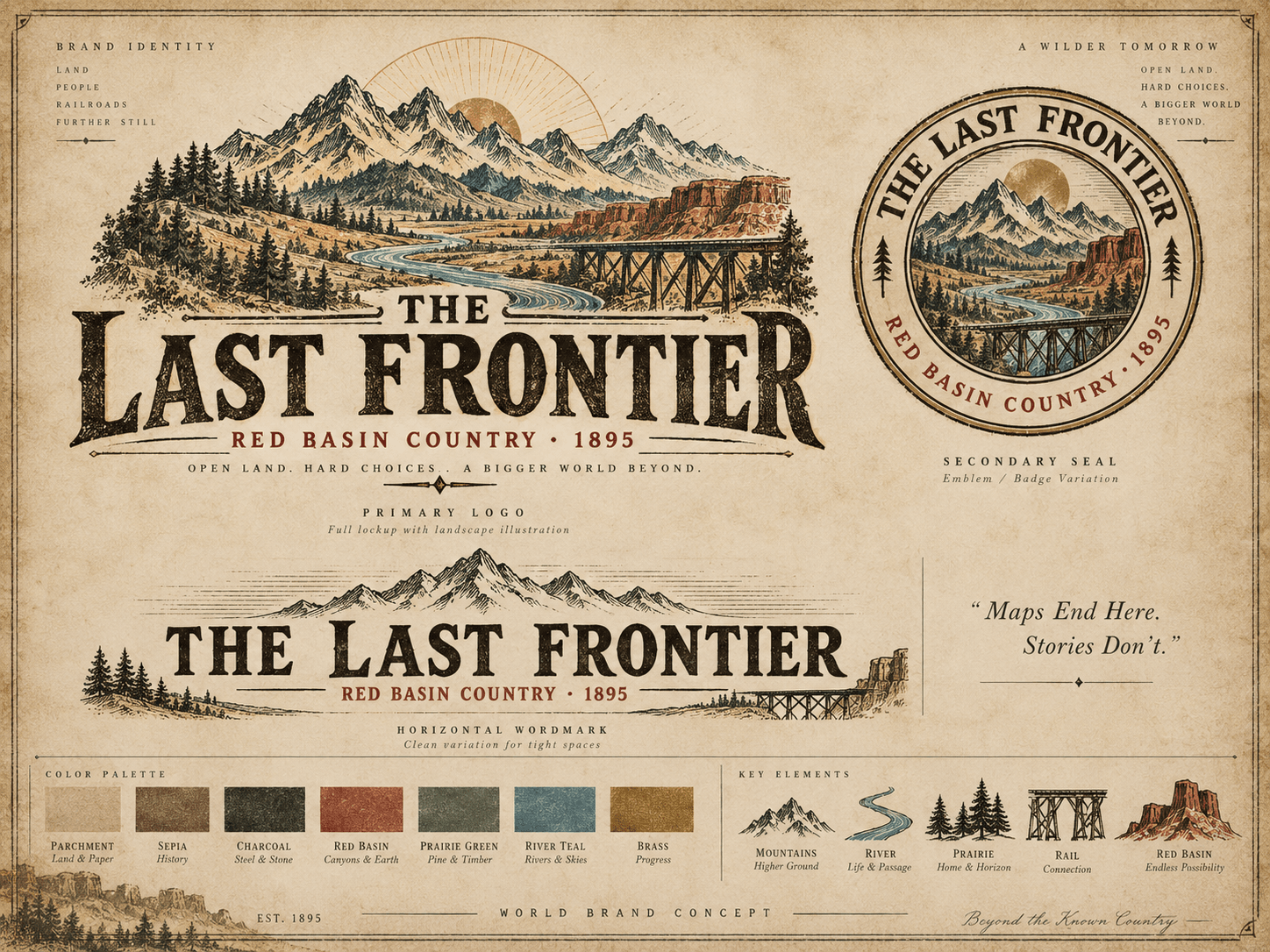 The Last Frontier brand identity