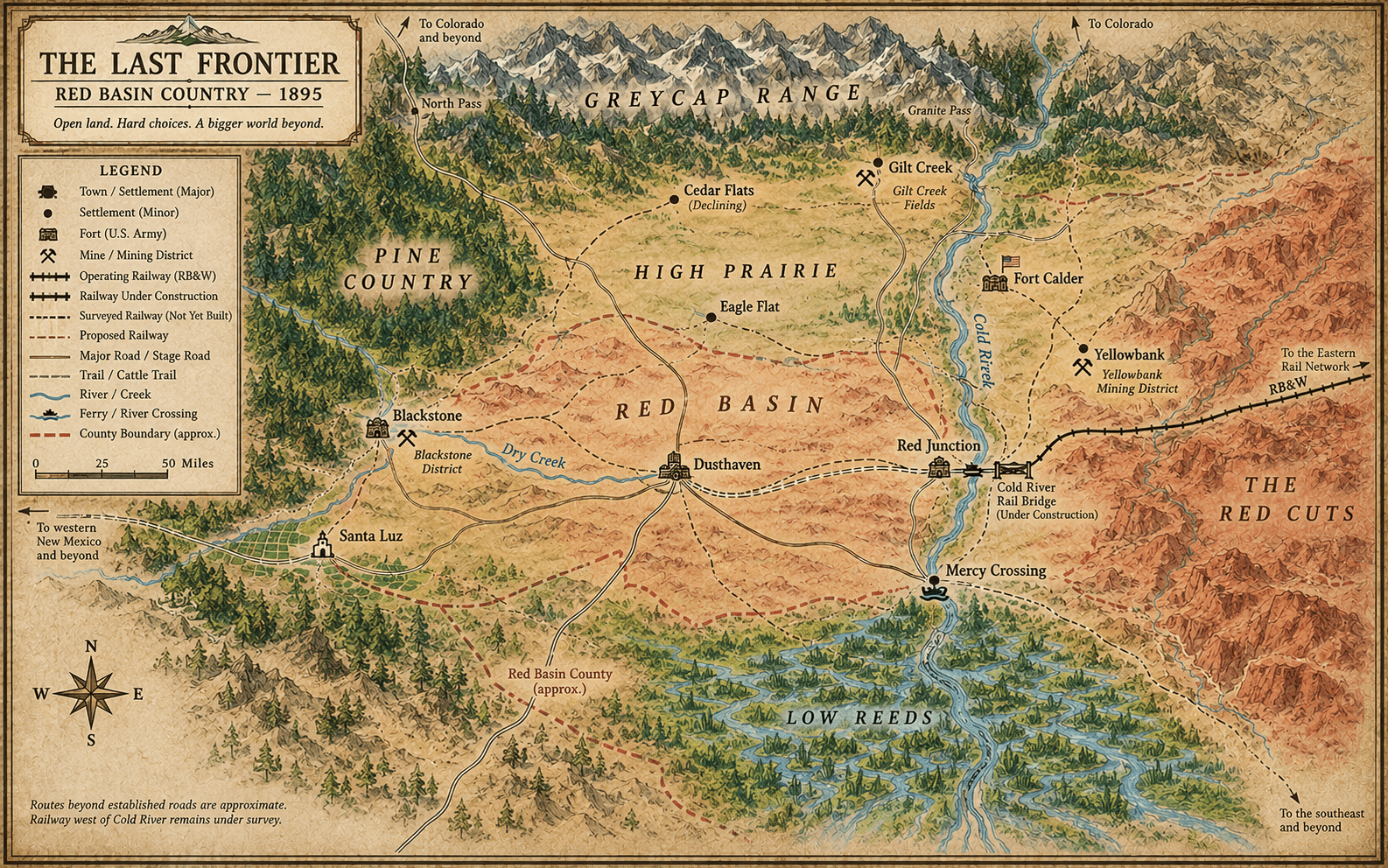 Red Basin Country - 1895