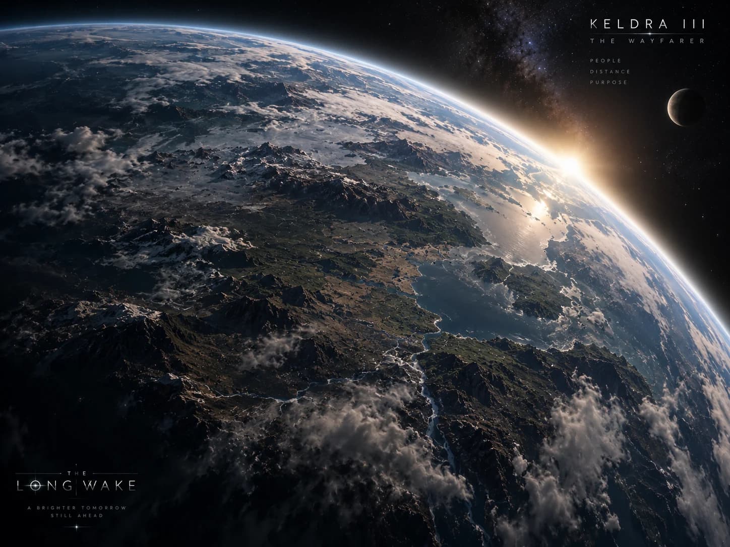 Keldra III from orbit